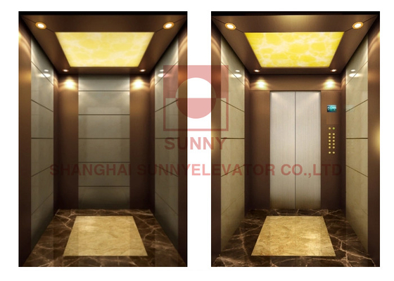 1.5m/S de Lift van het de Passagiershuis van de luxedecoratie met Monarchcontrole