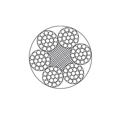 CHINA Ongegalvaniseerd staalkabel 6x19+IWR, 1570-1870MPa, 3-46mm, Voor hijsen & slepen, Hoge breeksterkte leverancier