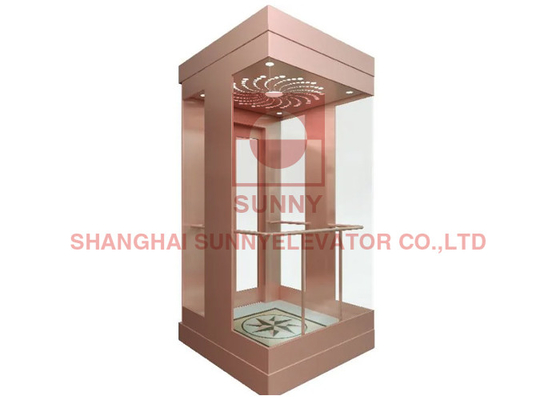 1.0~4.0m/S Centrum Opening deur Passagier Huis Lift Glazen hut Voor huis