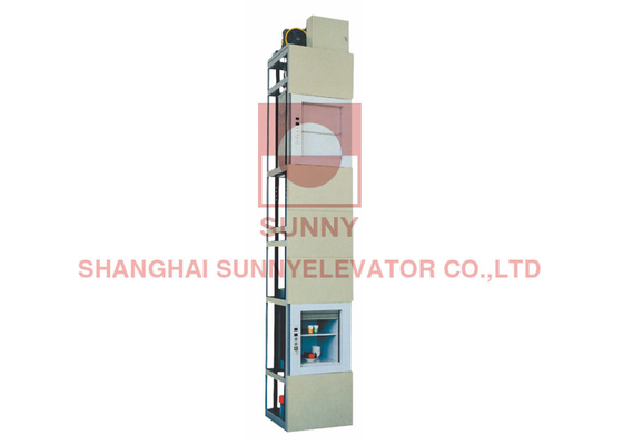 0.4m/S Keuken Voedsel Dumbwaiter Lift Met VVVF Frequency Modulation Technology