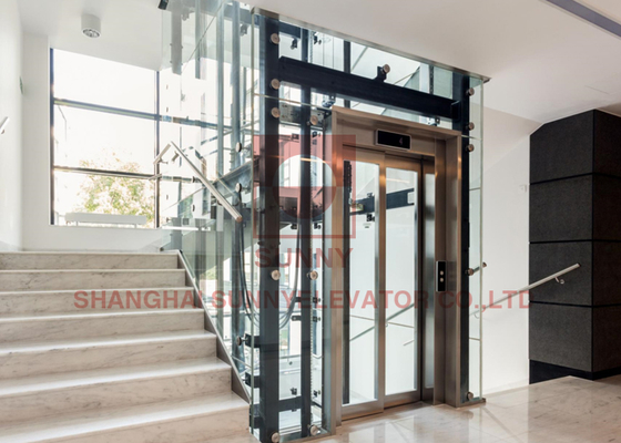 Premium twee panelen Centrum openende liftcabine deur - soepele automatische werking