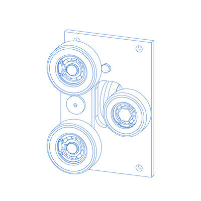 Lift rugzak Roller gids schoenen met materiaal PU onderdelen Lift