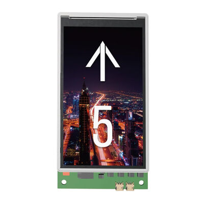 5-inch elevator-multimediadisplay met een resolutie van 480px x 854px en een voeding van 18V DC ~ 36V DC